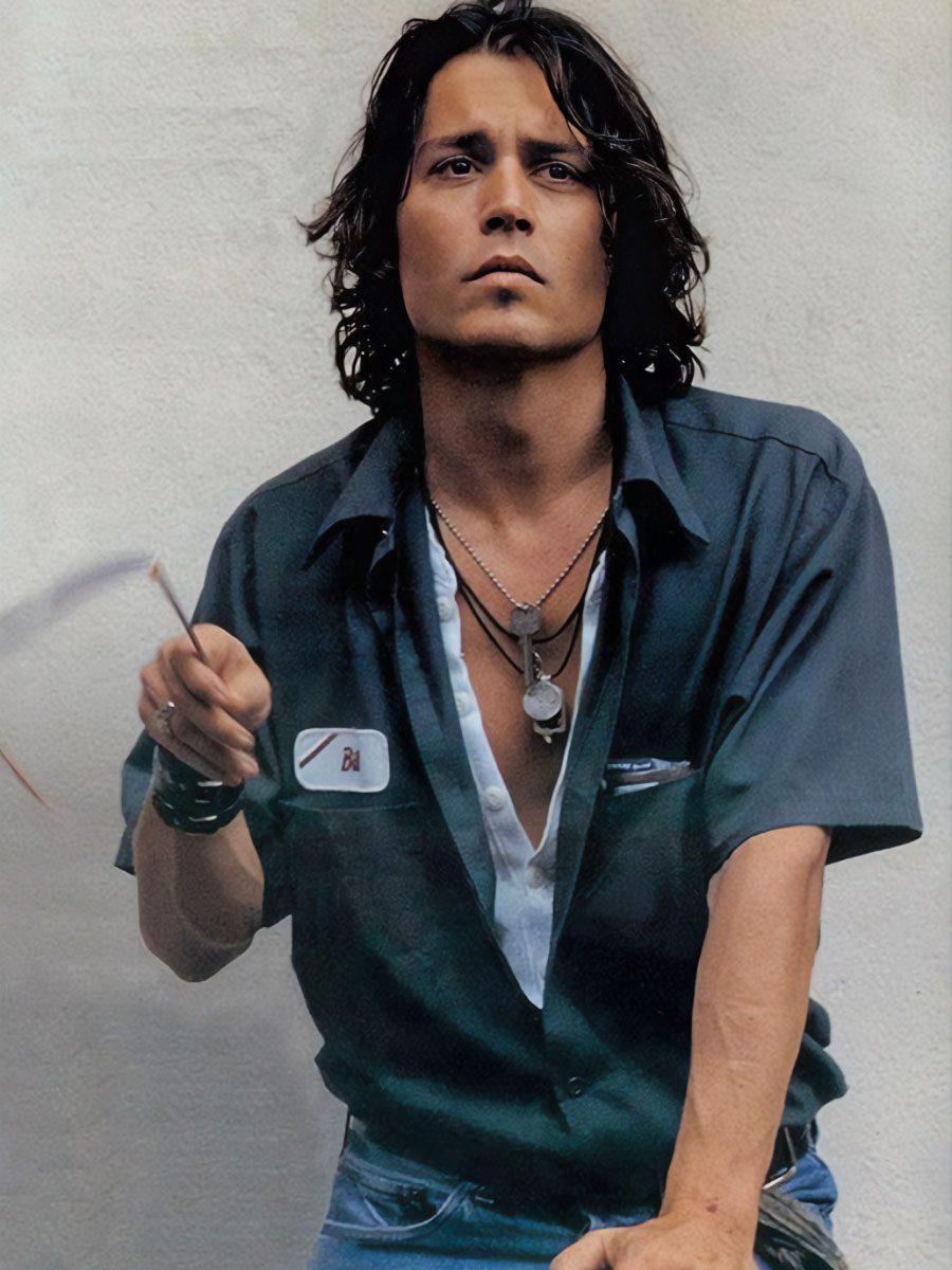 Johnny Depp_male celebrities with long hair 